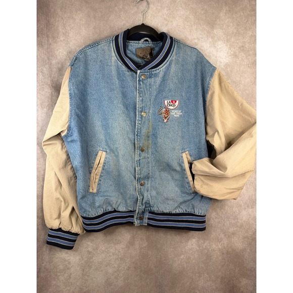 Port Authority Other - VTG 1998 Port Authority La Choy Year of the Tiger Denim Jacket Size XL Snap READ